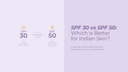 SPF 30 vs SPF 50: Which Is Better for Indian Skin?