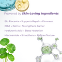 Bio placenta, Cica, hyaluronic acid and niacinamide for skin regeneration and hydration